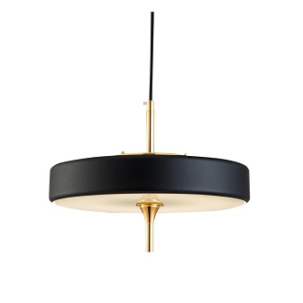 Lampa wisząca Chicago art deco czarna złota